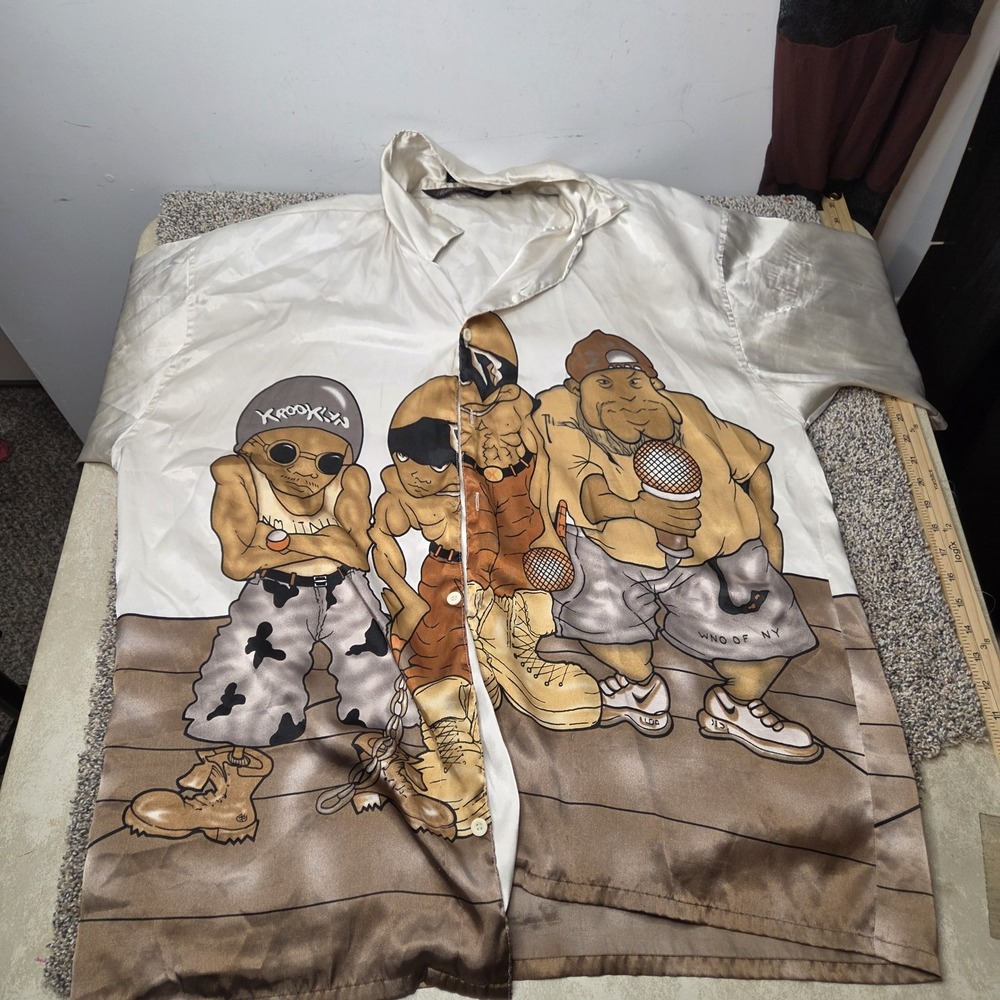 Vintage Seals Unlimited Hip Hop Graphic Button Down Shirt 2XL 90s Streetwear